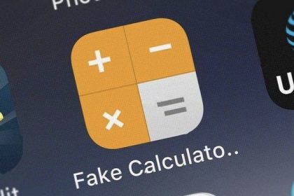 Fake calculator