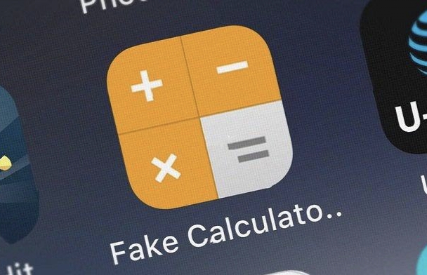 Fake calculator