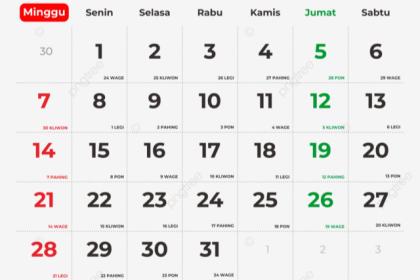 Kalender bulan juli